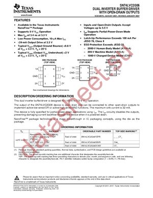 SN74LVC2G06DBVR datasheet  